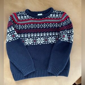 Boys cotton snowflake sweater